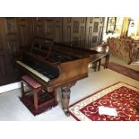 GRAND PIANO, John Broadwood & Son, mahogany veneered short drawing room grand piano, serial no