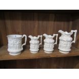 CHARLES MEIGH, relief stoneware large presentation tankard, decorated with Bacchanalian Dance