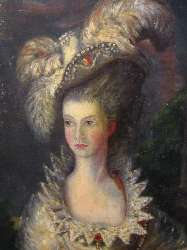 AFTER THOMAS GAINSBOROUGH, oil on canvas "Portrait of the Honourable Mrs Graham", 90cm x 59cm in - Image 3 of 3