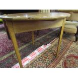 PROVINCIAL OAK CRICKET TABLE, circular topped table, 74cm width