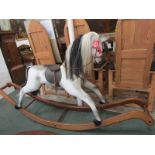 ROCKING HORSE, a fine "Bow- Base" rocking horse by Horseplay, 260cm rocker base