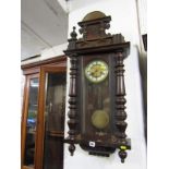 REGULATOR CLOCK, Edwardian ornate cased regulator clock