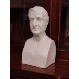 PARIAN, "Bust of Emerson" after J.C.King, 29cm height
