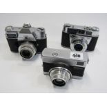 PHOTOGRAPHY, 3 camera comprising of Kodak Retina Reflex IV; Kodak Retinette 1B and Werra no 1 camera