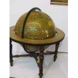 ANTIQUE TERRESTRIAL TABLE TOP GLOBE, by James Manning, 44cm height