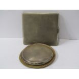 SILVER CIGARETTE CASE, engine turned decoration, Birmingham 1939, 139 grams together with silver