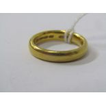 22ct GOLD WEDDING BAND RING, approx 6.3 grams, size K