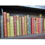 ANTIQUARIAN BOOKS, collection of mainly leather bound novels in French text