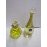 2 PERFUME DISPLAY BOTTLES, "Christian Dior - Dolce Vita and J'Adore", 18cm height
