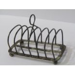 SILVER TOAST RACK, 7 bar toast rack, London 1918