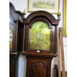 GEORGIAN DEVON 8 DAY LONG CASE CLOCK by William Lancaster of Plymouth Dock, engraved brass break