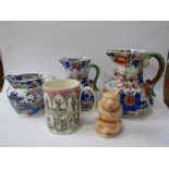 GILBERT & SULLIVAN WEDGWOOD COMMEMORATIVE MUG, also advertising Pig money box, Masons ironstone