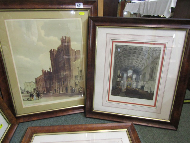 ST JAMES'S PALACE, set of 5 hand coloured aqua tints of St James's interior, after C. Wild in burr - Image 4 of 10