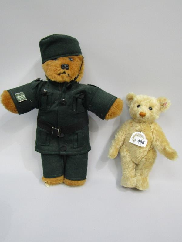 STEIFF," Elephant Stencil", 29cm jointed teddy bear; together with Gurkha Welfare Trust teddy bear - Bild 2 aus 16