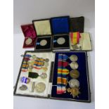 FAMILY GROUP OF WWI MEDALS, group of 3 medals War, Defence & 1914 /15 Star to Captain F J A Hart,