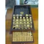 HOMEOPATHIC, Victorian rosewood tabletop homeopathic chemist cabinet with original phials, by