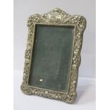 ART NOUVEAU SILVER PHOTO FRAME, 20cm easel photo frame decorated with typical Art Nouveau design,