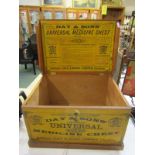 ADVERTISING, "Day & Son's Universal Medicine Chest" with 1887 Jubilee label, 40cm width