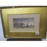 MARITIME, George Sheffield, signed watercolours with initials dated 1873, "Sailing Vessels off a