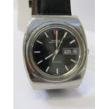 OMEGA MEGAQUARTZ 32 KHZ DAY, DATE, APERTURE, untested condition as flat battery