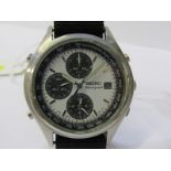 SEIKO CHRONOGRAPH WRIST WATCH on canvas strap