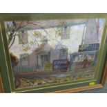 GEORGE S PERRIMAN, signed watercolour dated 1933, "The Village Shop", 22cm x 29cm