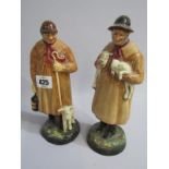 ROYAL DOULTON, 2 Royal Doulton figures "The Shepherd" HN1975, also "Lambing Time" HN1890, 24cm