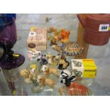 WADE, Lady and the Tramp figures, other Disney figures, 3 tortoises and other whimsies