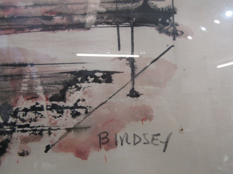 ALFRED BIRDSEY, signed watercolour "Bermudan Coastal Scene with Sailing Boats", 49cm x 64cm - Image 6 of 6