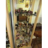 VINTAGE DOLLS HOUSE FURNISHINGS AND DOLLS HOUSE, an impressive collection of vintage dolls house