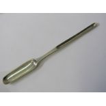 GEORGIAN DISIGN WHITE METAL DOUBLE ENDED MARROW SCOOP, 20cm length