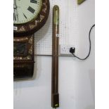 STICK BAROMETER, replica barometer stamped Go Mann, Bristol, 94cm height
