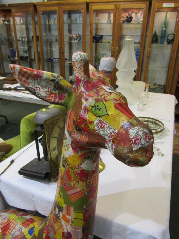 VINTAGE DISPLAY, large decorative display Giraffe, 125 cm height - Bild 3 aus 4