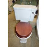 A Victorian style close coupled toilet, possibly used!