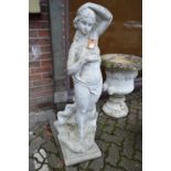 A classical garden figure.