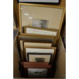 A small collection of paintings, engravings and prints.
