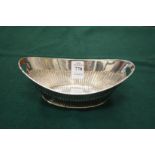 A silver oval Queen Anne pattern sweetmeat dish, London 1890.