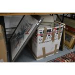 A quantity of paintings and prints.