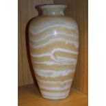 An alabaster vase.