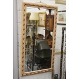 A decorative mirror.