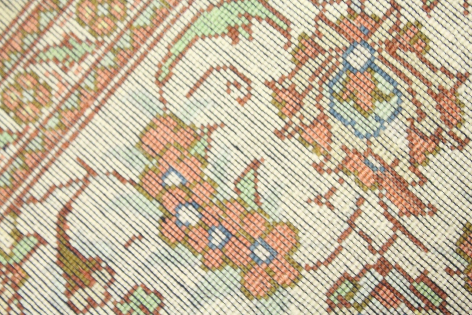 A PERSIAN SILK QUOM RUG, blue ground with all over floral decoration. 4ft 10ins x 3ft 1ins. - Image 6 of 6