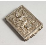 A BURMESE SILVER VESTA CASE