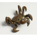 A JAPANESE BRONZE CRAB