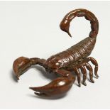 A JAPANESE BRONZE SCORPION.