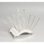 A CHRISTOPHER DRESSER DESIGN TOAST RACK.