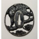 A JAPANESE IRON TSUBA