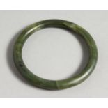 A GREEN JADE BANGLE