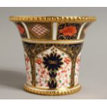 A ROYAL CROWN DERBY PATTERN 1128, GADROON VASE.