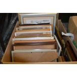 A box of picture and photograph frames.