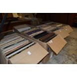 Five large boxes of classical and other records.